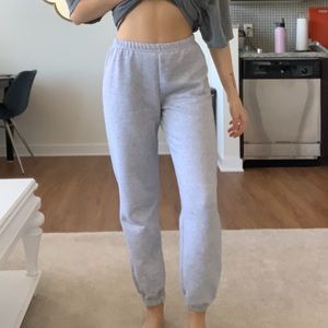 Grey sweatpant joggers